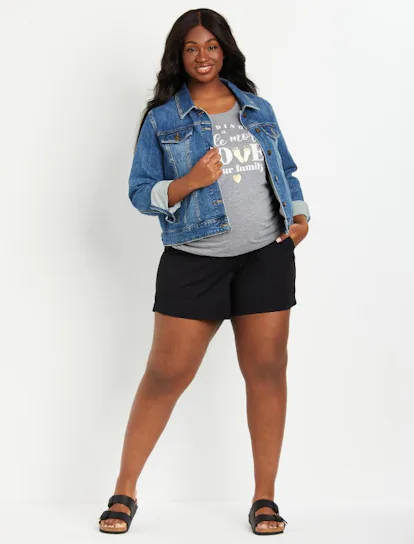Comfy Maternity Shorts- Magenta