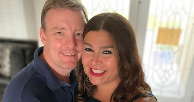 Julie Calidonio in a selfie with her husband who became helpful during the pandemic and it made ever...