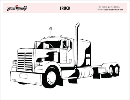 13 truck coloring pages that are truckin awesome