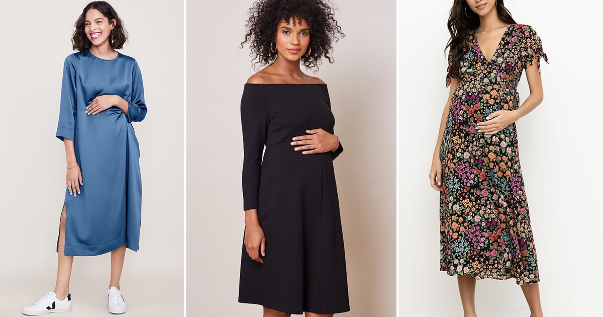 22 Gorgeous (Yet Comfortable) Baby Bump-Friendly Wedding Guest Dresses