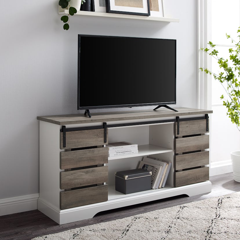 Woven Paths Farmhouse TV Stand