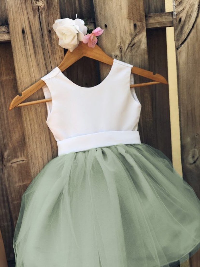TheFlowerGirl Satin and Tulle Dress