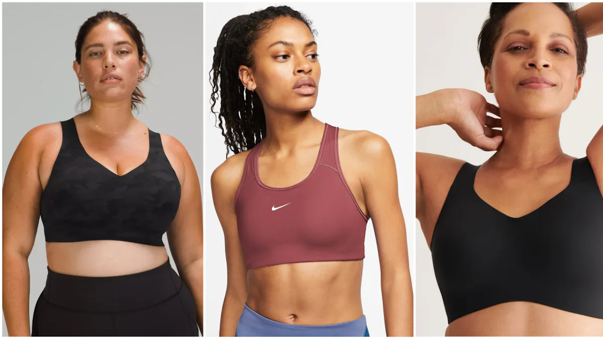 Icyzone Padded Strappy Sports Bra Yoga Tops Activewear Workout Clothes For Women