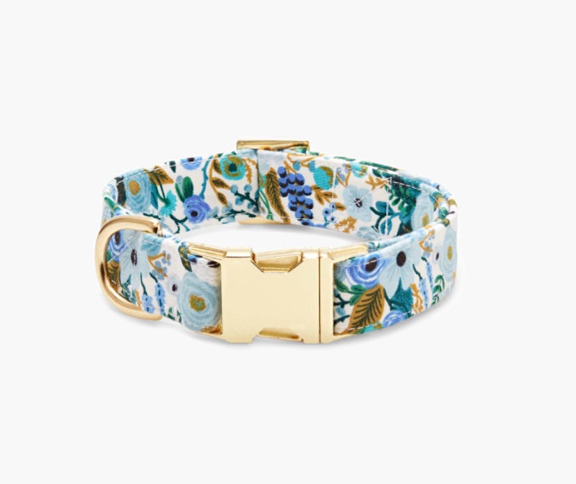 Rifle Paper Co. Garden Party Blue Dog Collar