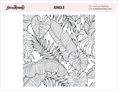 rainforest leaves coloring pages
