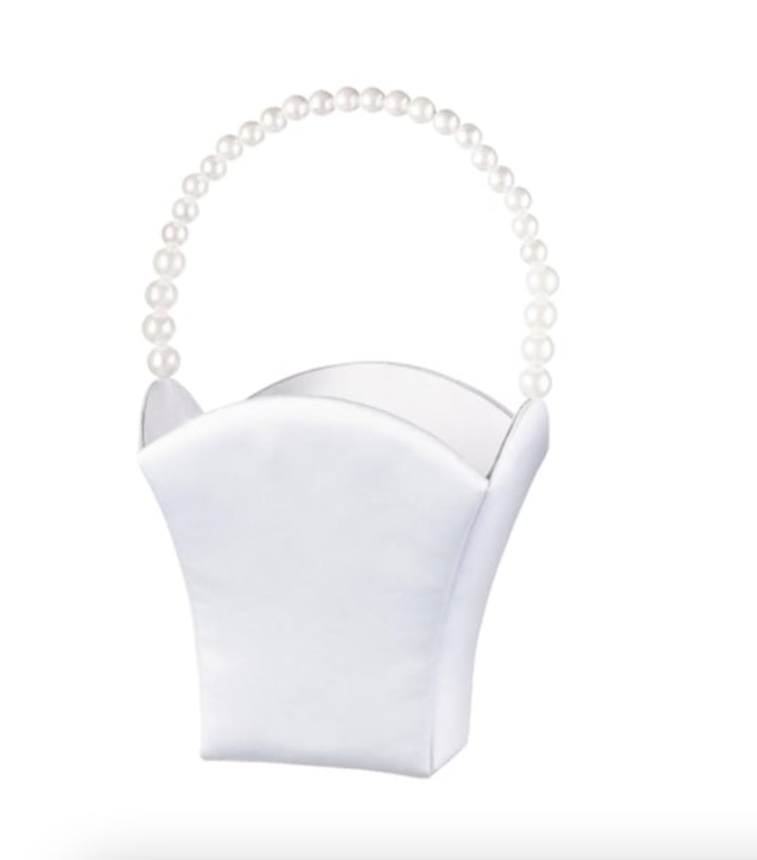 Lillian Rose Pearl Handle Basket