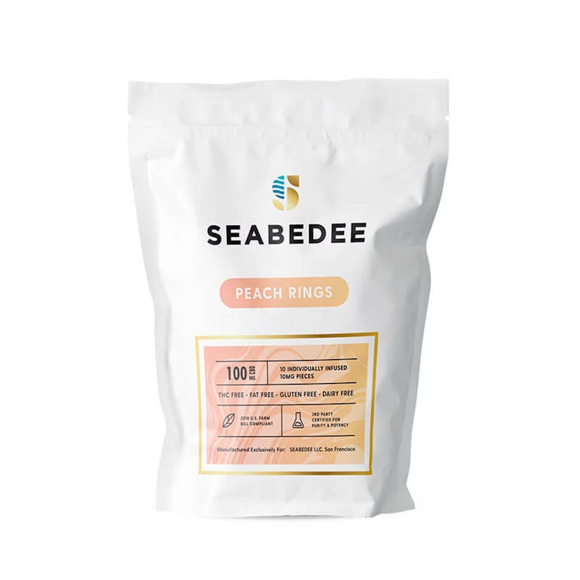 Seabedee CBD Infused Peach Rings