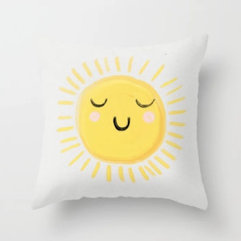 Society6 Sunshine Throw Pillow