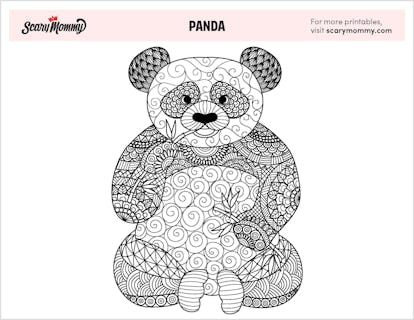 what s black white and fun all over these 11 panda coloring pages