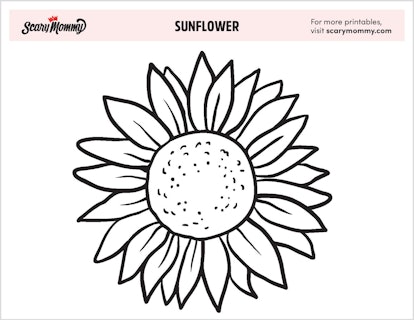sunflower coloring pages for adults