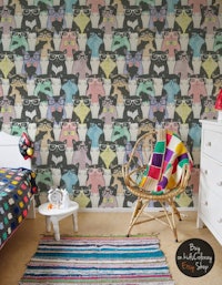 KidsColoray Hipster Cats Wallpaper
