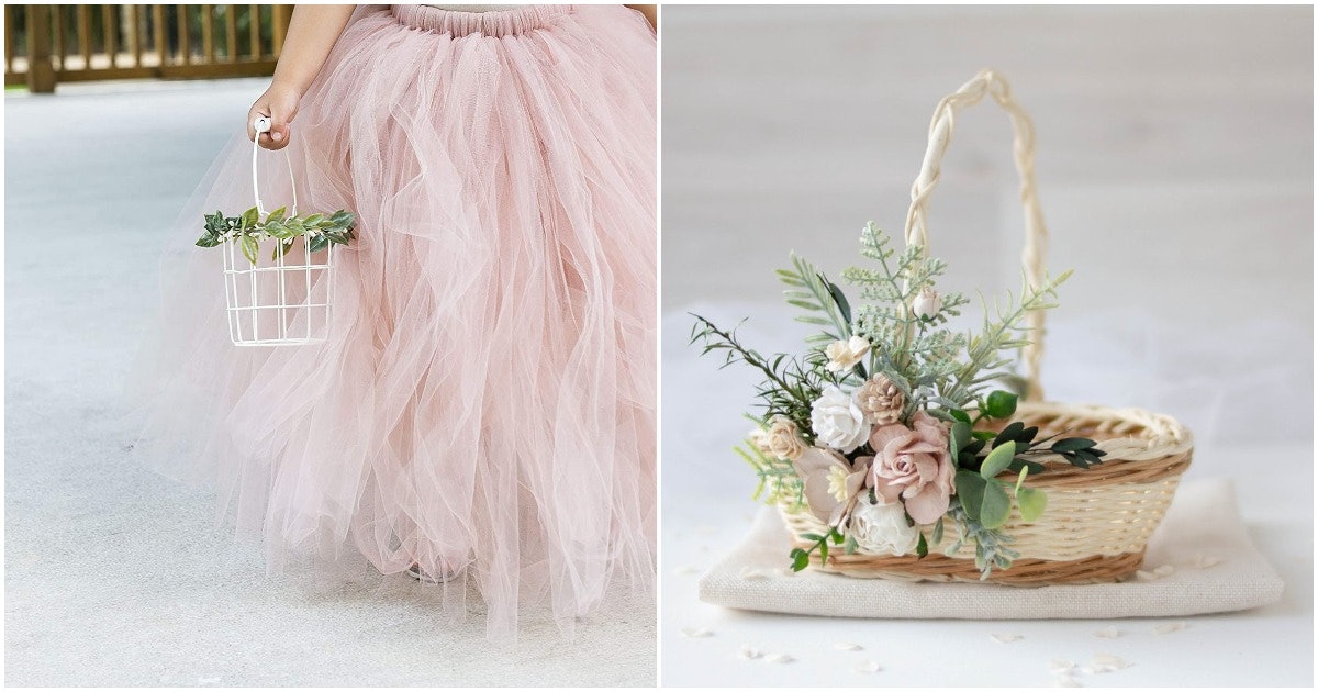 The Most Adorable Flower Girl Baskets