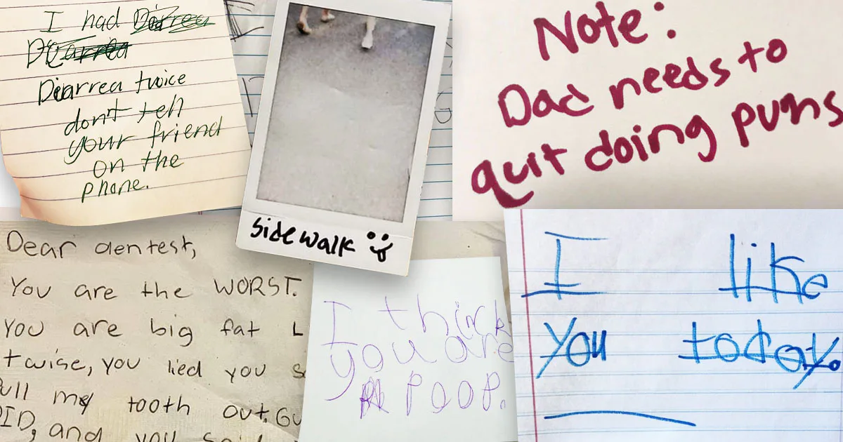 Comedy Mini Notelets Kids Leave The Most Hilarious Notes, And We Can’t Stop Laughing