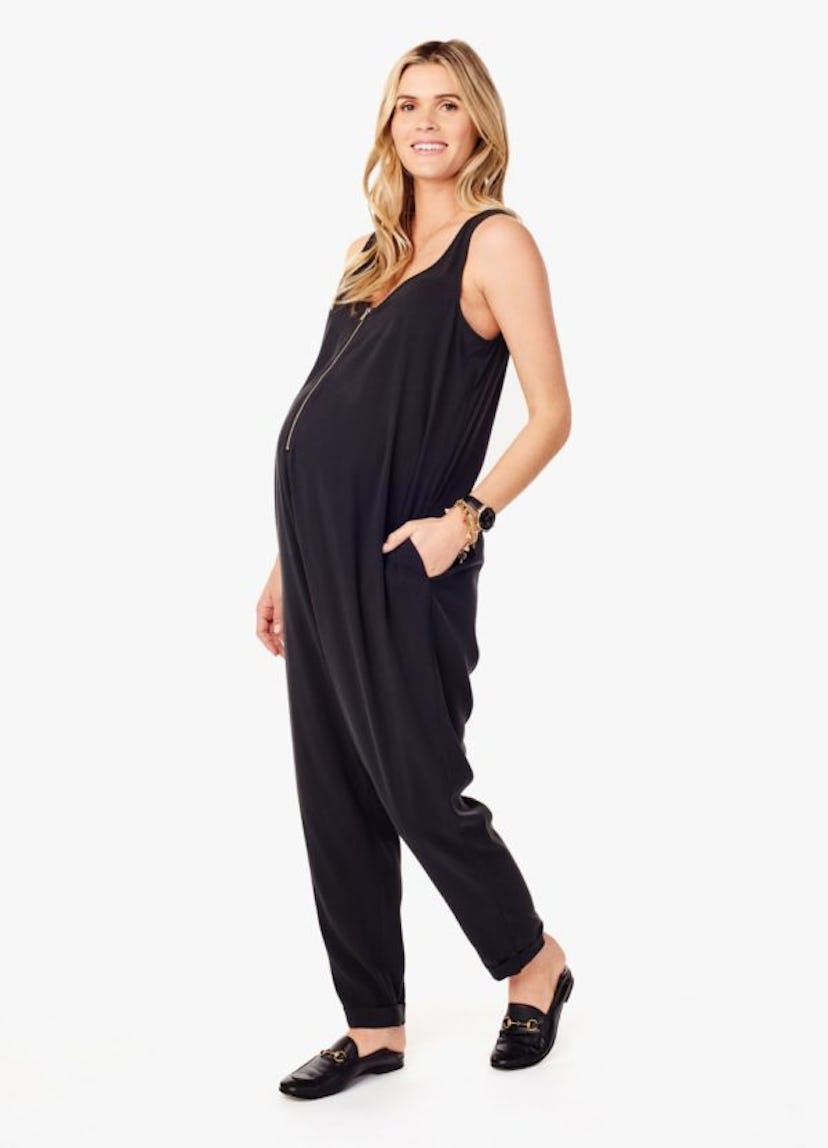 Ingrid & Isabel Sleveless Zip Front Jumpsuit
