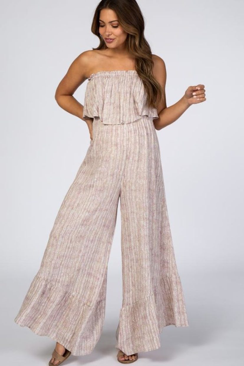 PinkBlush Sleeveless Wide Leg Jumpsuit