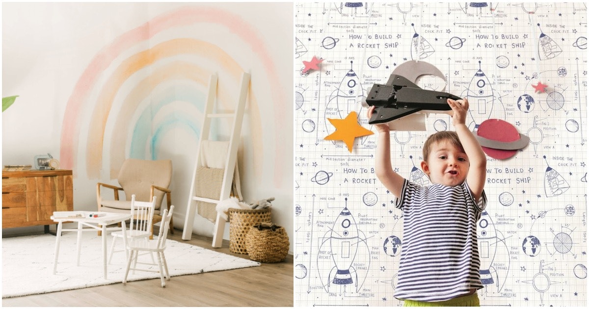 Not Your Granny's Wallpaper: Spruce Up Your Kids Room With These Adorable  Wallpaper Designs