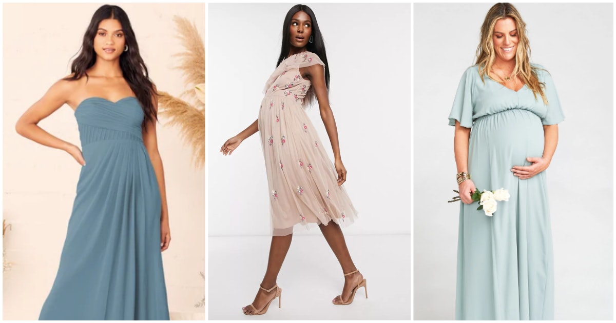 Gorgeous Maternity Bridesmaid Dresses That Also Happen To Be Super Comfy