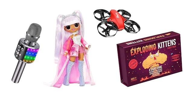 L.O.L. doll, Exploding Kittens, Bonaok Wireless Bluetooth Karaoke Microphone and the Potensic Mini D...