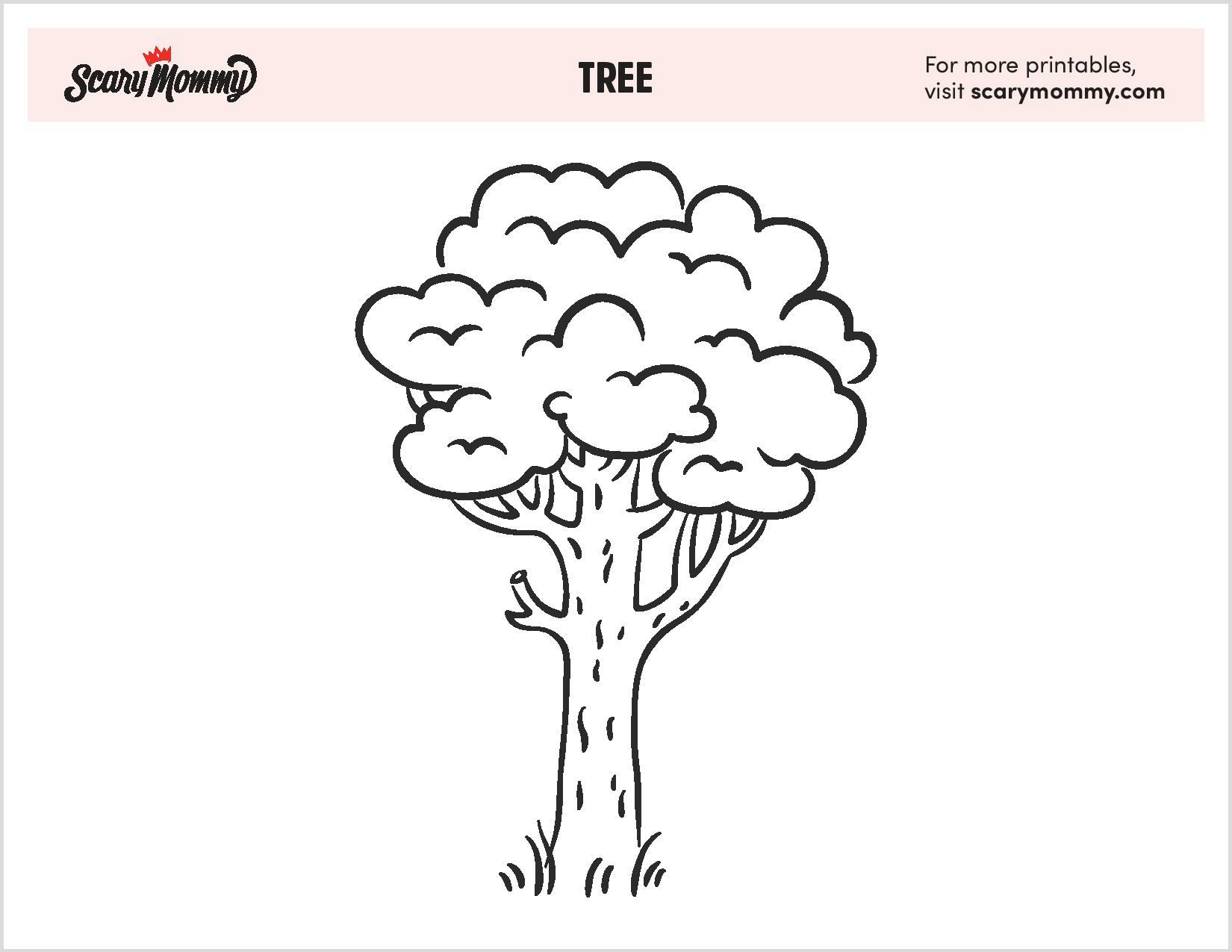10 Cute Tree Coloring Pages to Download Now