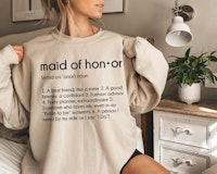 SymbolicImports Personalized Maid of Honor Sweatshirt