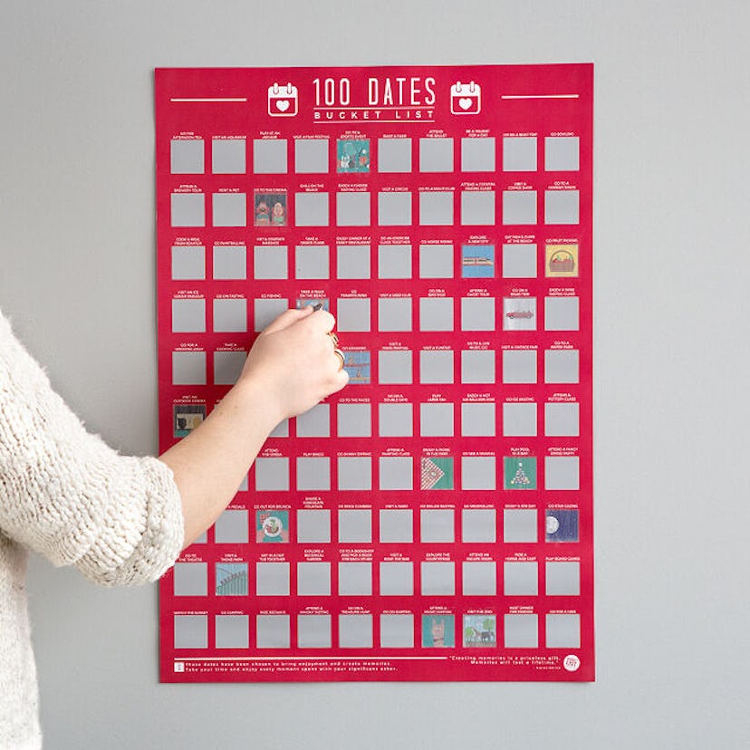 Uncommon Goods 100 Dates Scratch Off Poster