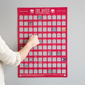 Uncommon Goods 100 Dates Scratch Off Poster