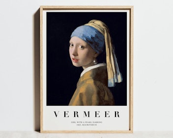 Gogo Art Prints Johannes Vermeer Girl with a Pearl Earring Exhibition Poster