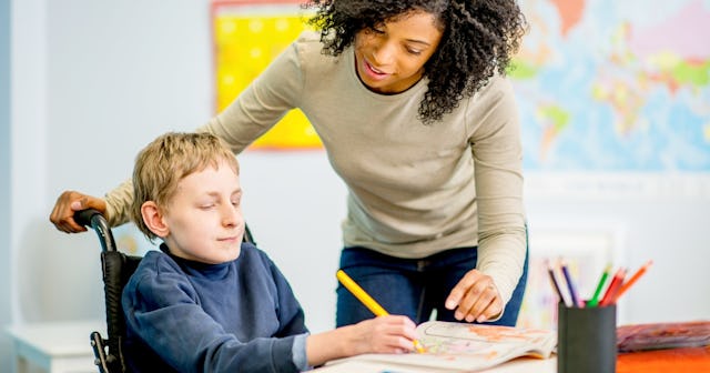 School And Teacher Coloring Pages