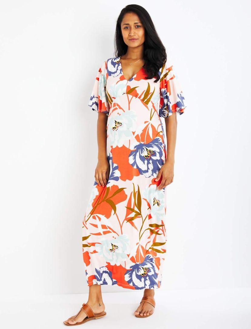 Kimono Caftan Maternity Dress