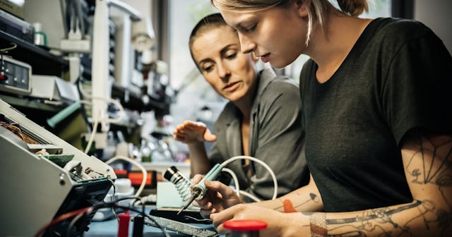 college alternatives, young woman in technical school