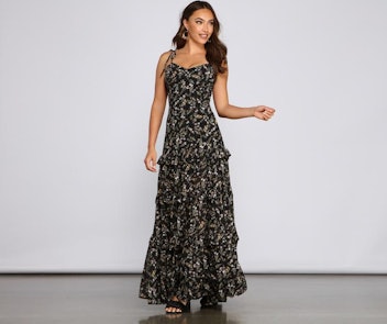 Windsor Floral Tiered Maxi Dress