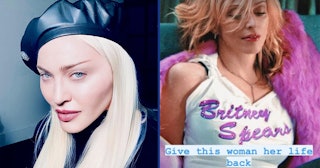 madonna defends britney