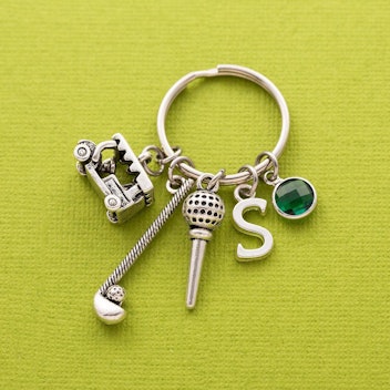 TheCharmCastle Personalized Golf Keychain