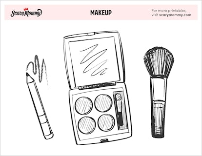 Makeup Coloring Pages