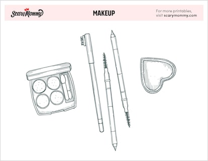20 Makeup Coloring Pages (Free PDF Printables)