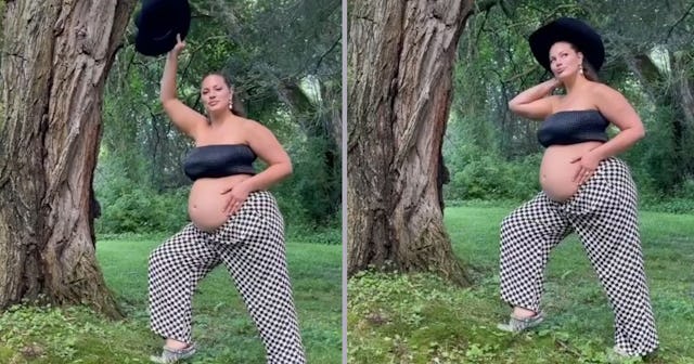ashley graham maternity shoot