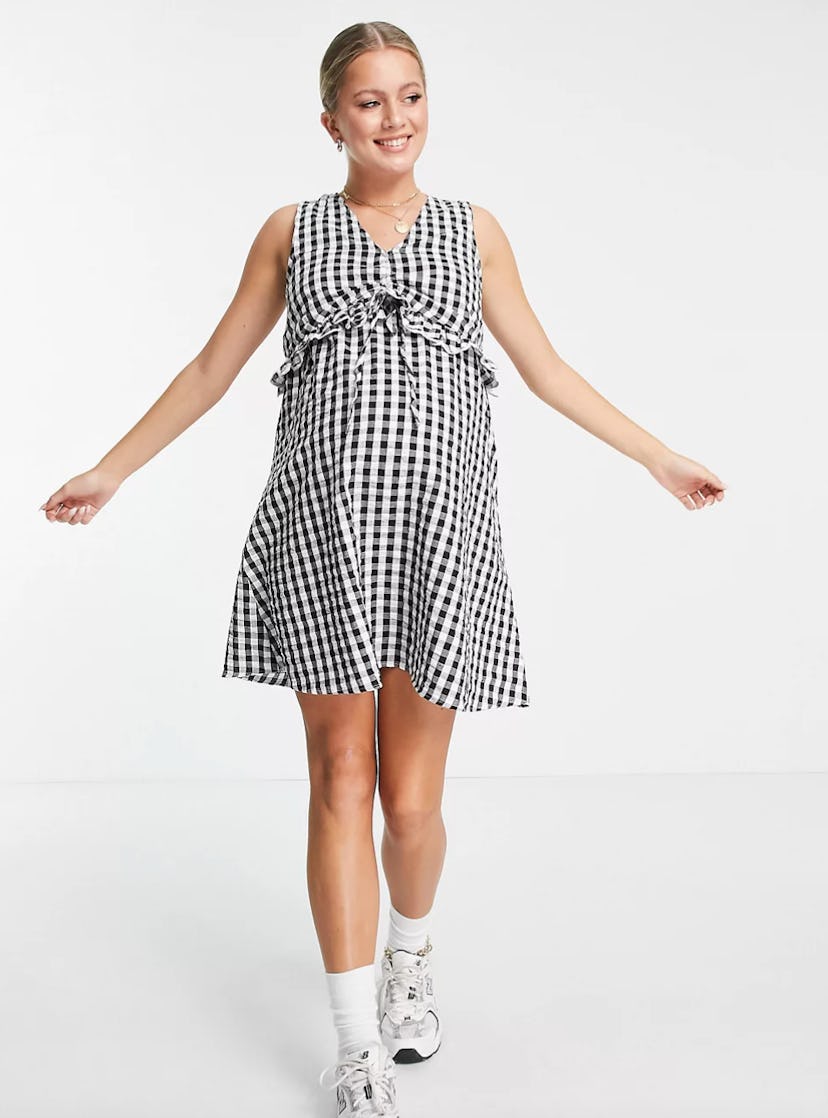 ASOS Maternity Nursing Double Layer Mini Sundress