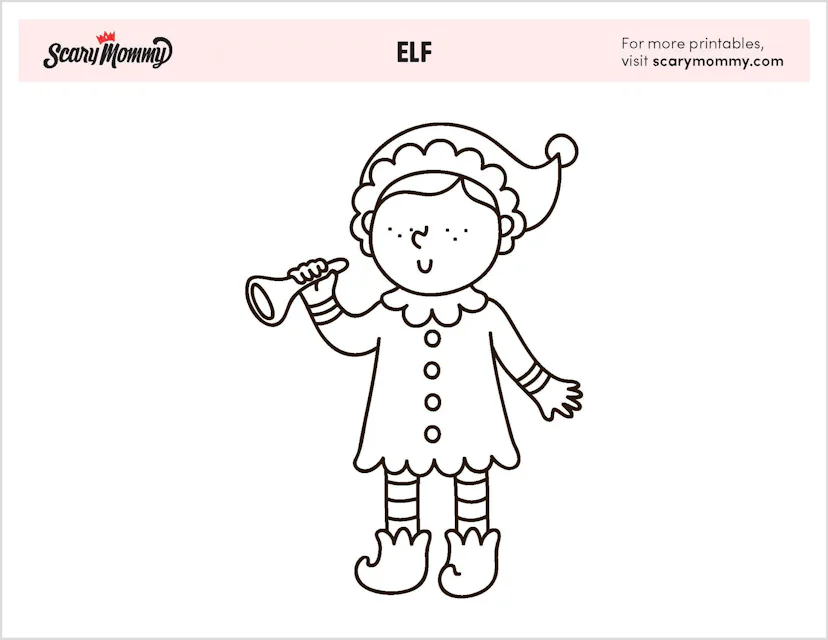 10 Elf Coloring Pages That’ll Leave You Holly And Jolly