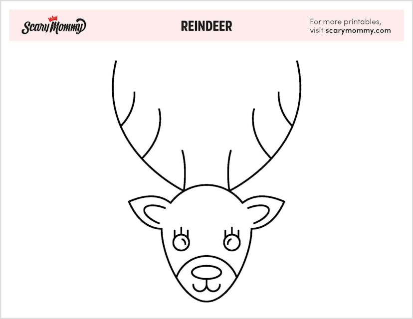 Reindeer coloring pages 2