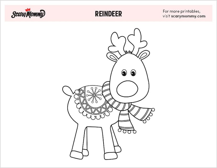 Reindeer with scarf