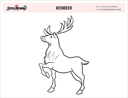 Reindeer coloring pages 5
