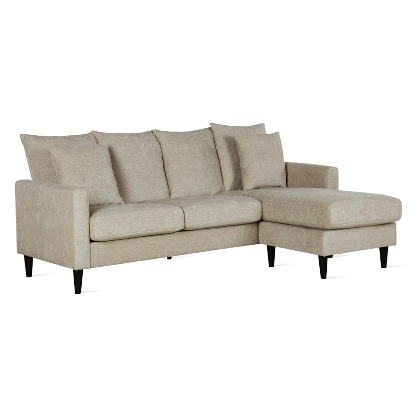 Dorel Living Keaton Reversible Sectional with Pillows