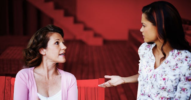 A daughter arguing with her fatphobic mother