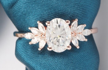 Dream Craft Jewelry Vintage Moissanite Engagement Ring