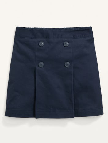 Uniform Pleated Twill Skort