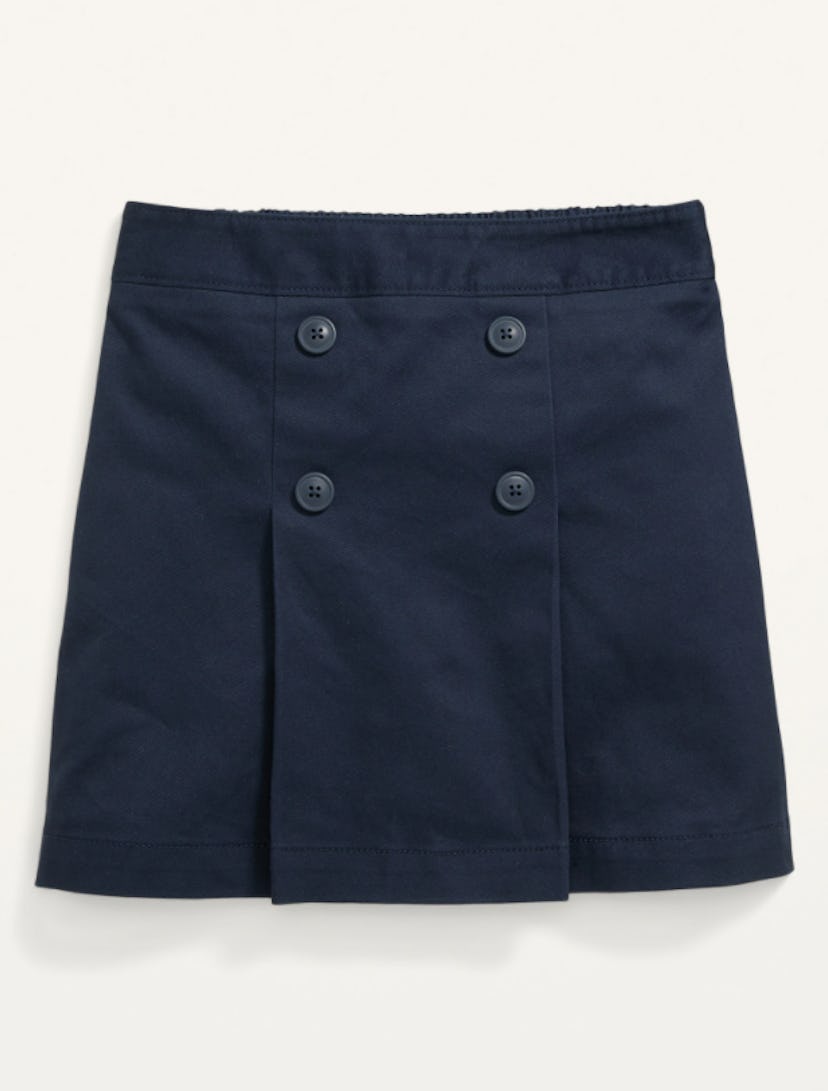 Uniform Pleated Twill Skort