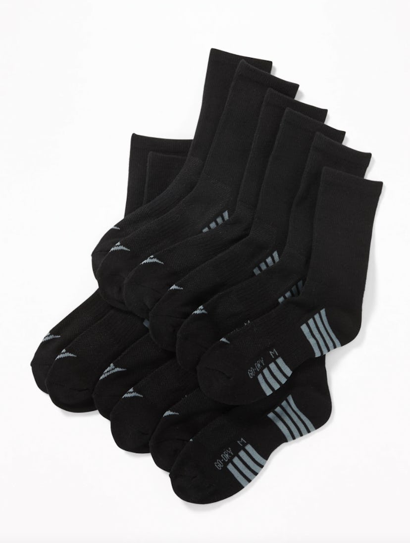 Go-Dry Crew Socks 6-Pack