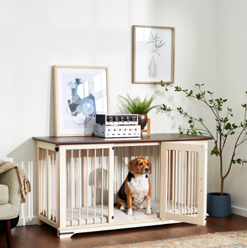 Frisco "Broadway" Dog Crate Credenza & Mat Kit