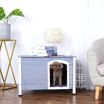 Petsfit Indoor Dog House with Wire Door