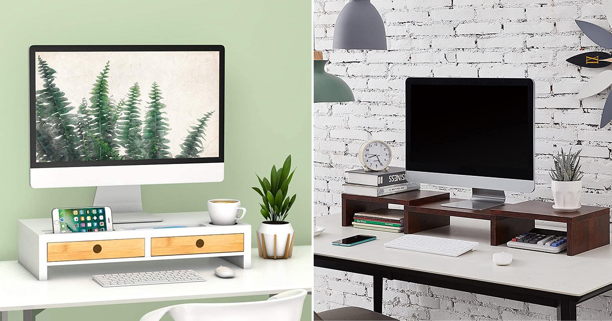 If Your Computer View Is A Pain In The Neck, These Monitor Risers Can Help